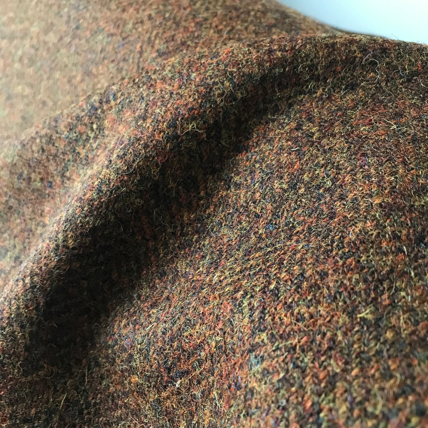 Harris Tweed ~ 80cm length - Russet Brown - 4:4 Herringbone