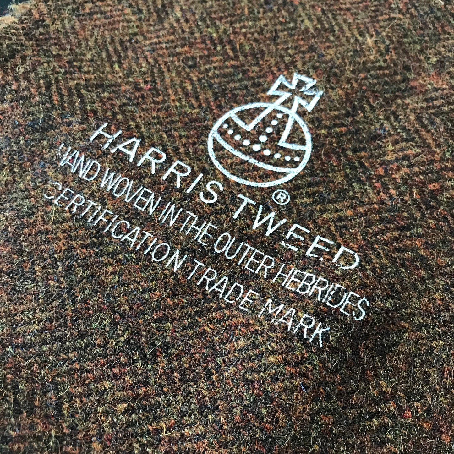 Harris Tweed ~ 80cm length - Russet Brown - 4:4 Herringbone
