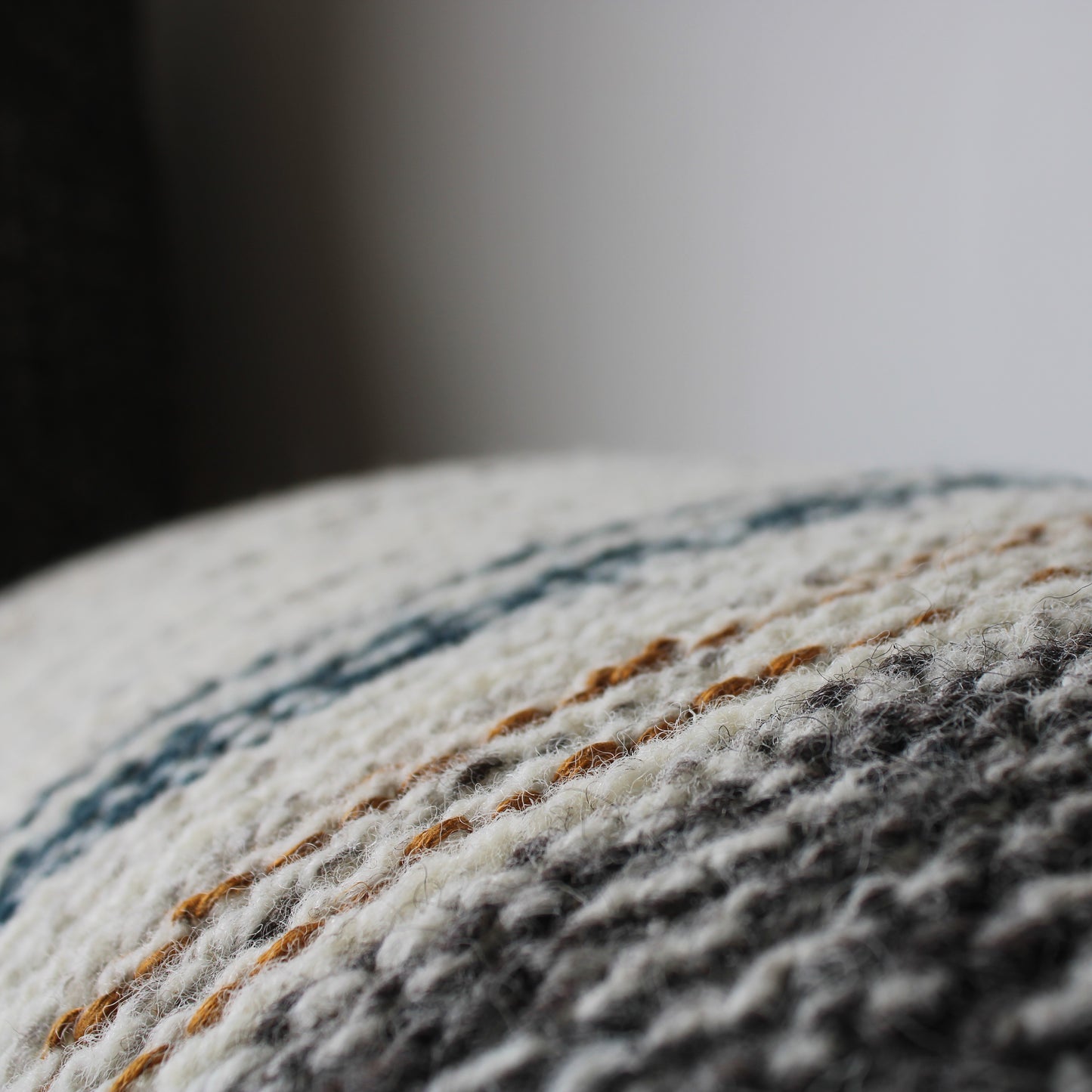 Shorelines Handknitted Cushion #2