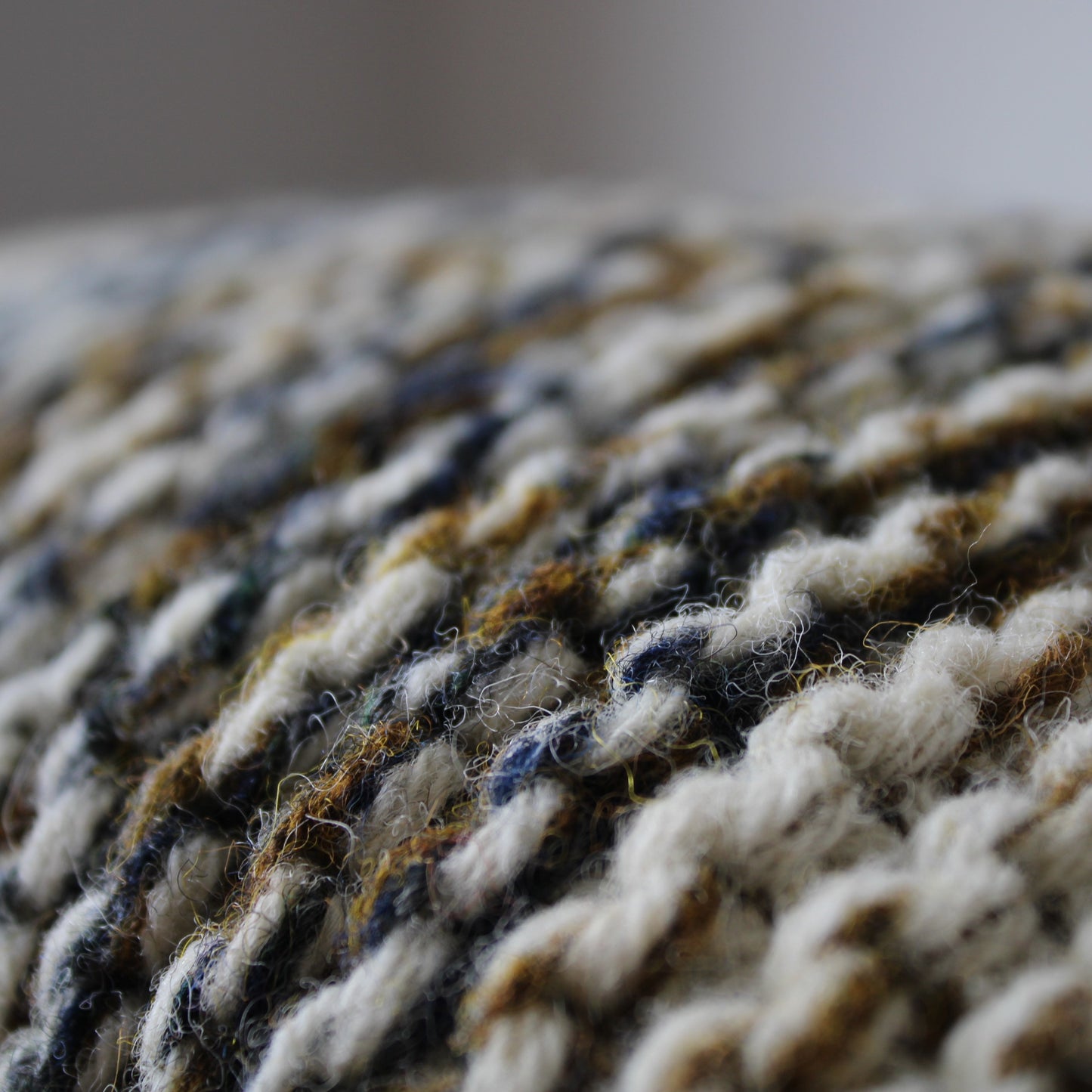 Shorelines Handknitted Cushion #1