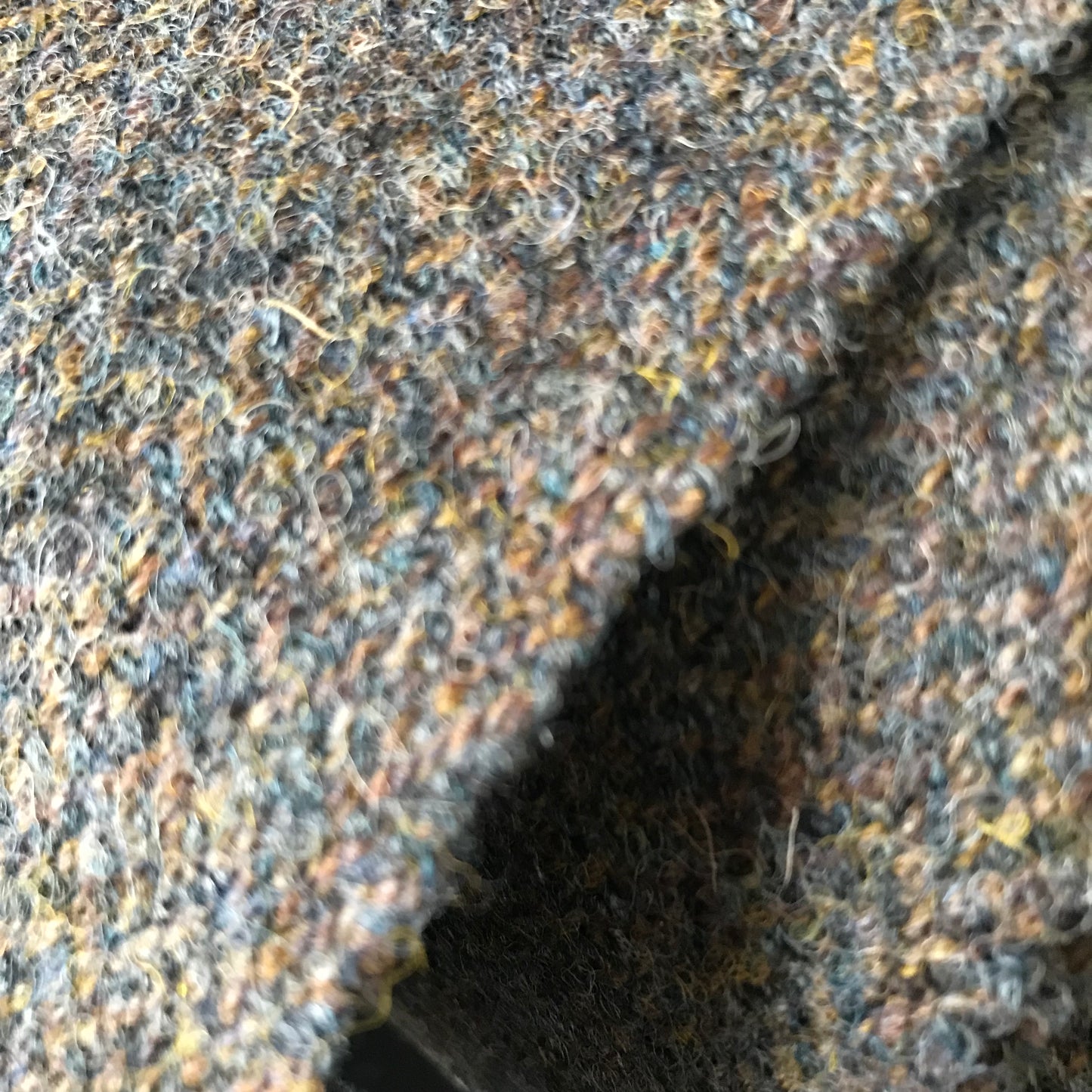 Harris Tweed ~ Blue & Light Brown - 4:4 Herringbone - #80