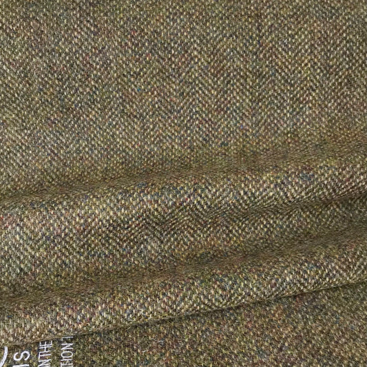 Harris Tweed ~ Grey & Yellow - 4:4 Herringbone - #79