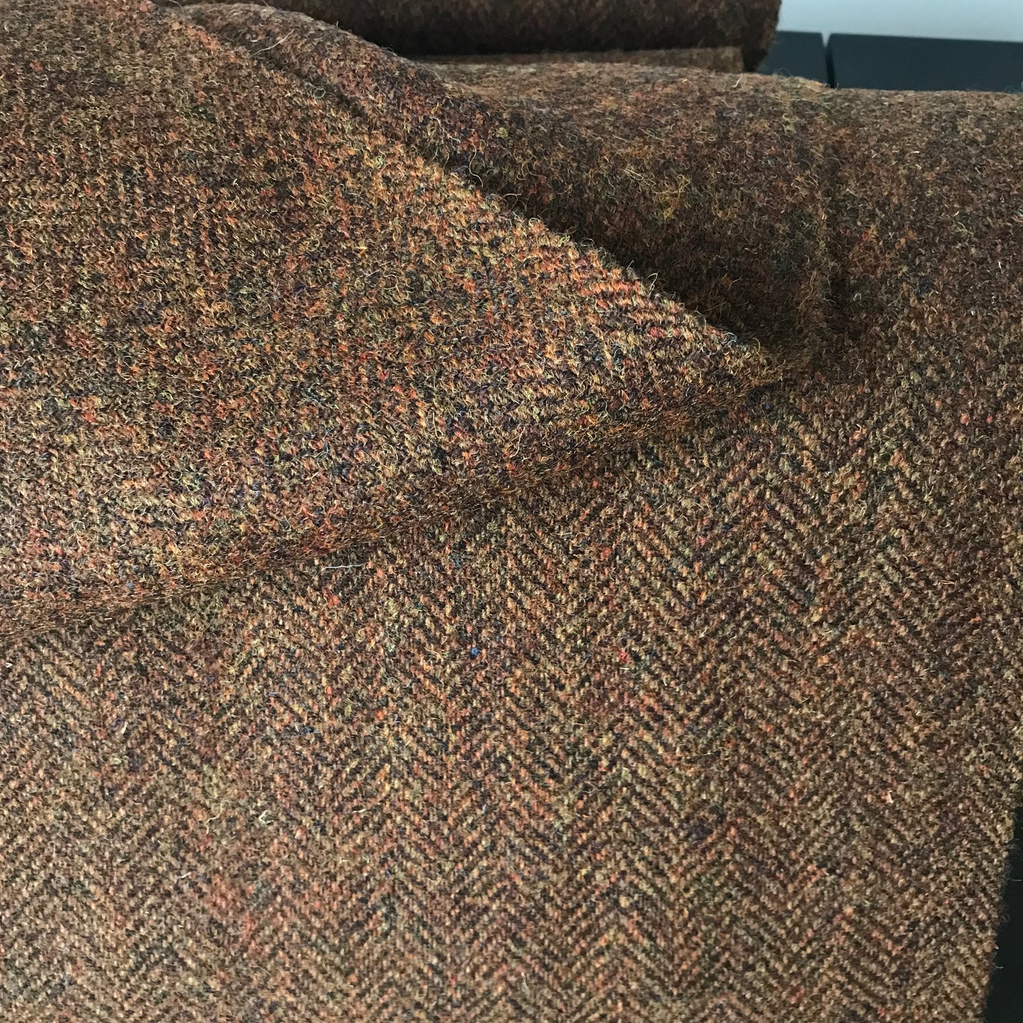 Harris Tweed ~ Russet Brown - 4:4 Herringbone - #78