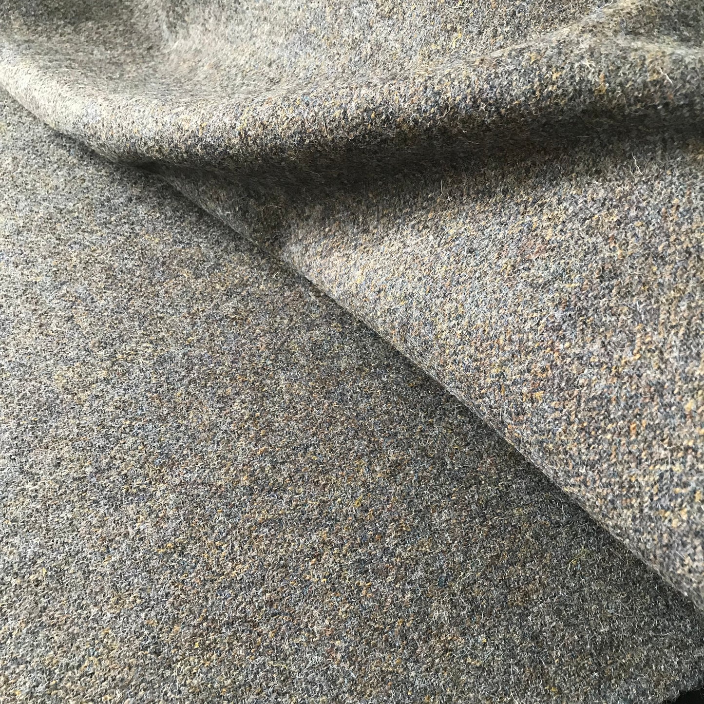 Harris Tweed ~ Blue & Light Brown - 4:4 Herringbone - #80