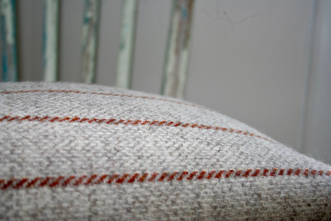 BRITISH BREED Cushion - Rust Stripe