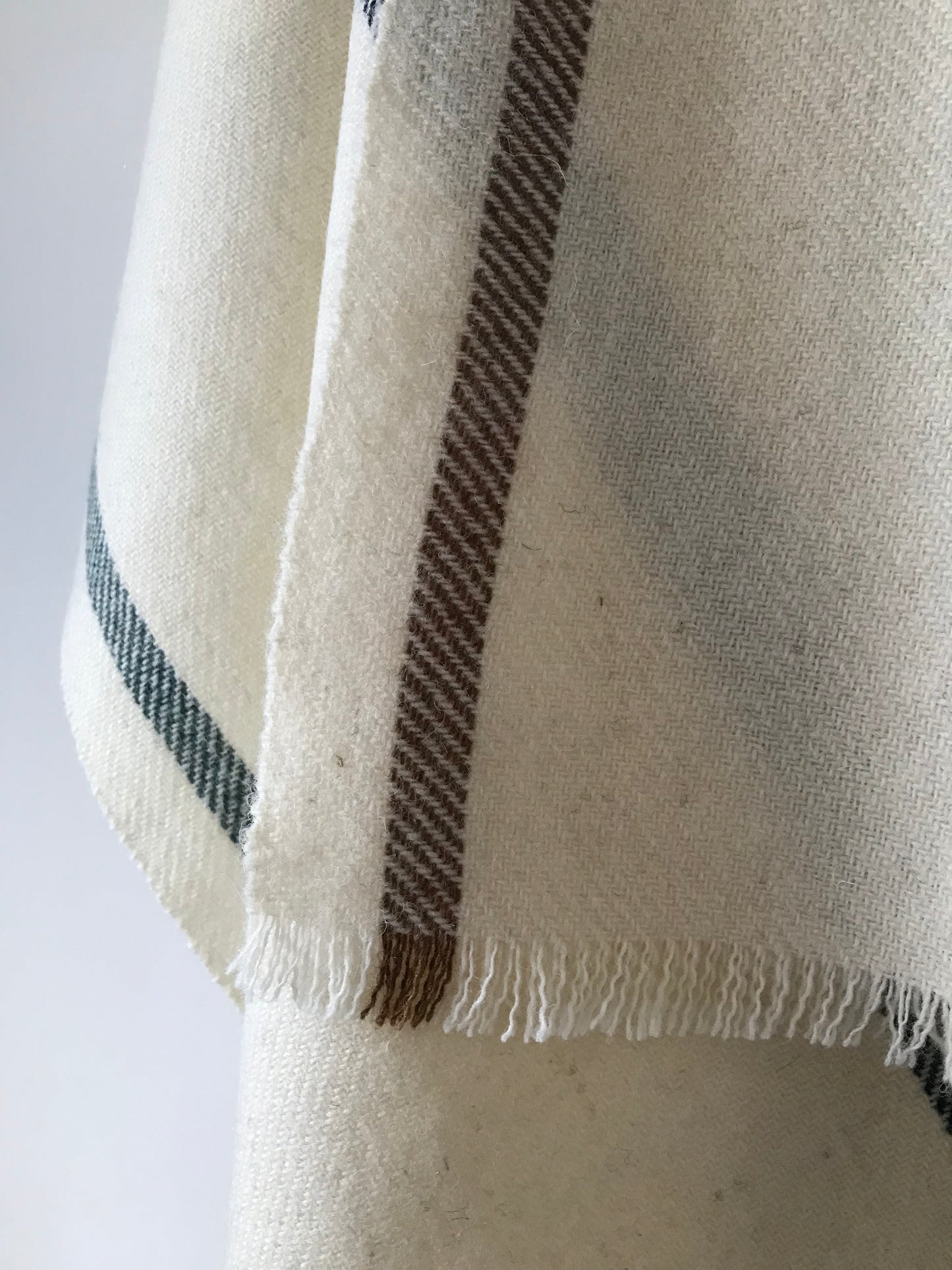 Woven Shawl - Three vertical stripes