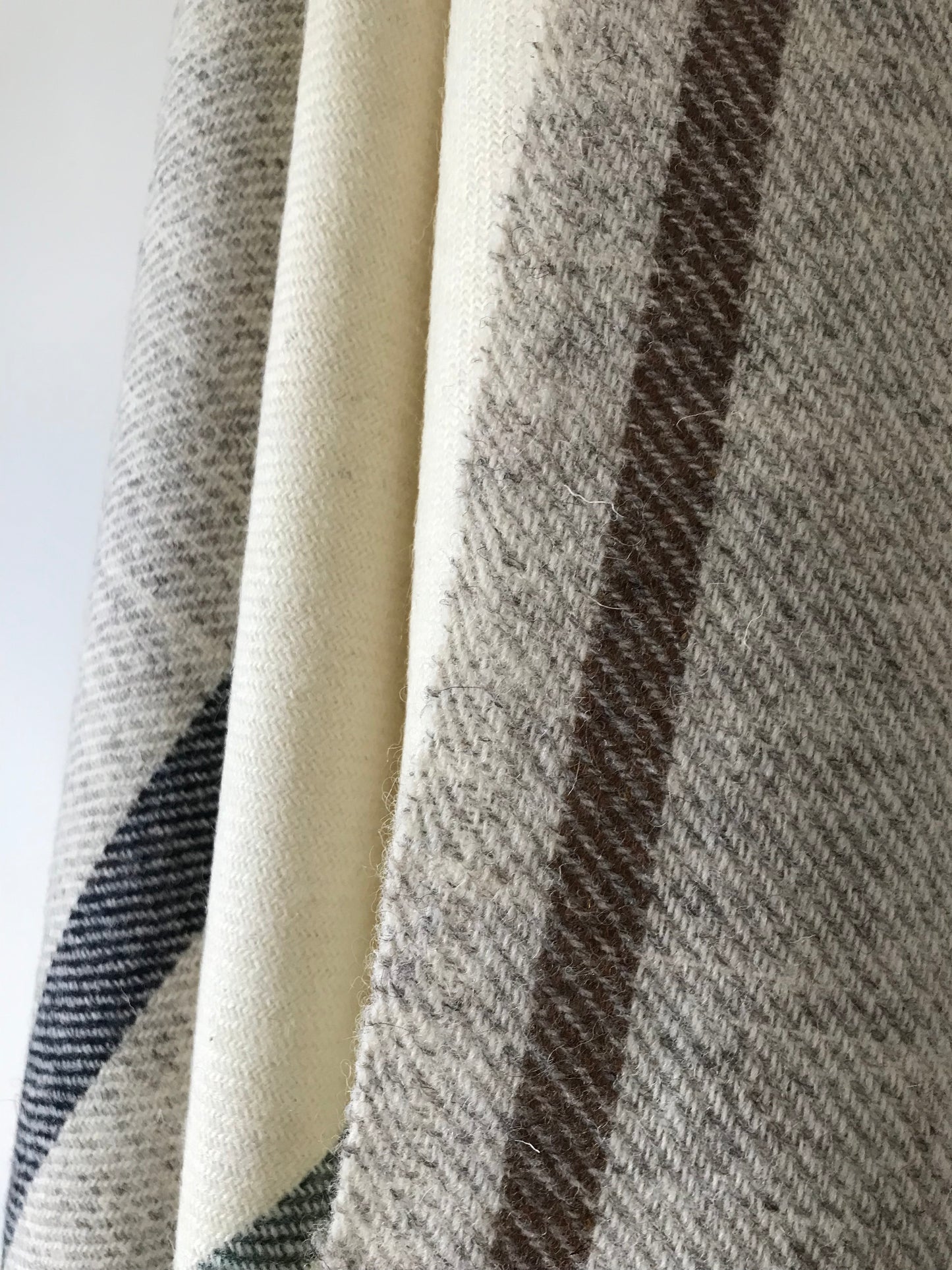 Woven Shawl - Grey Borders