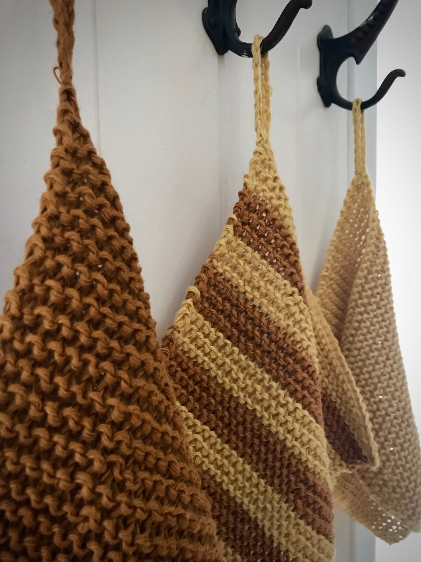 Handknitted Linen Cloth - Yellow