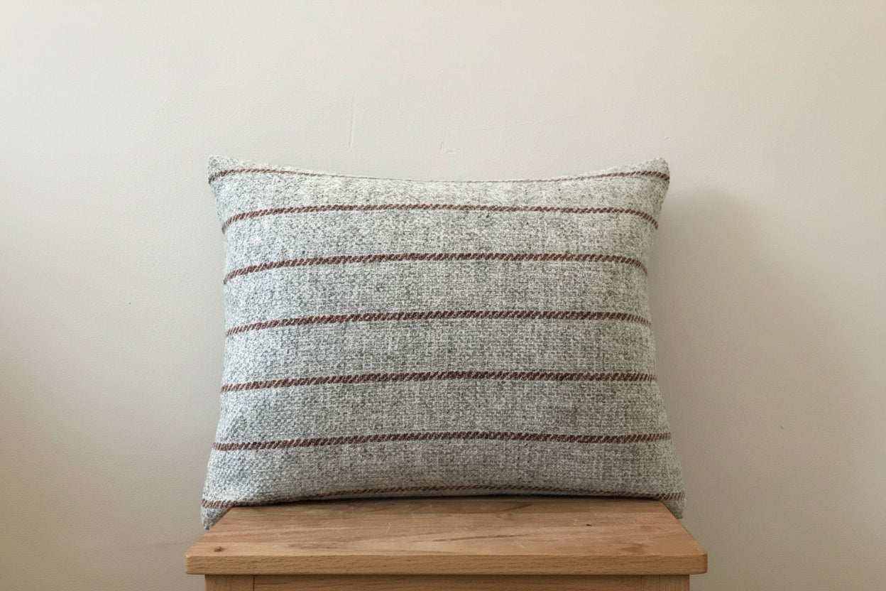 BRITISH BREED Cushion - Rust Stripe