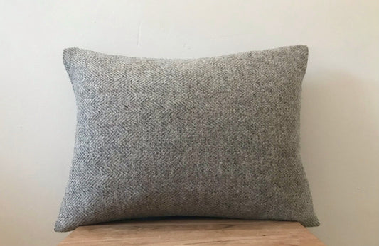 BRITISH BREED Cushion - Light Brown Herringbone