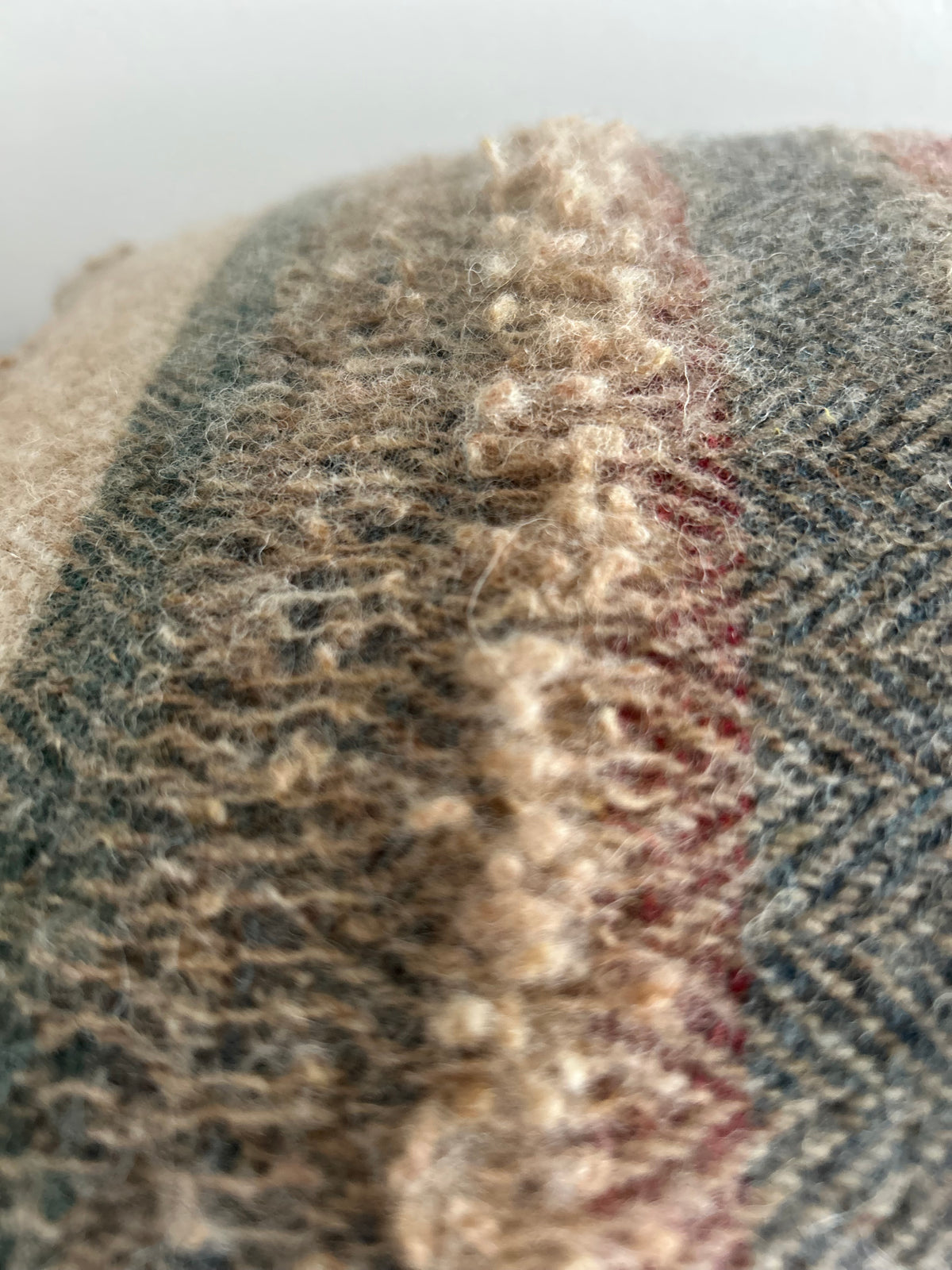 Rustic Cushion - multi coloured