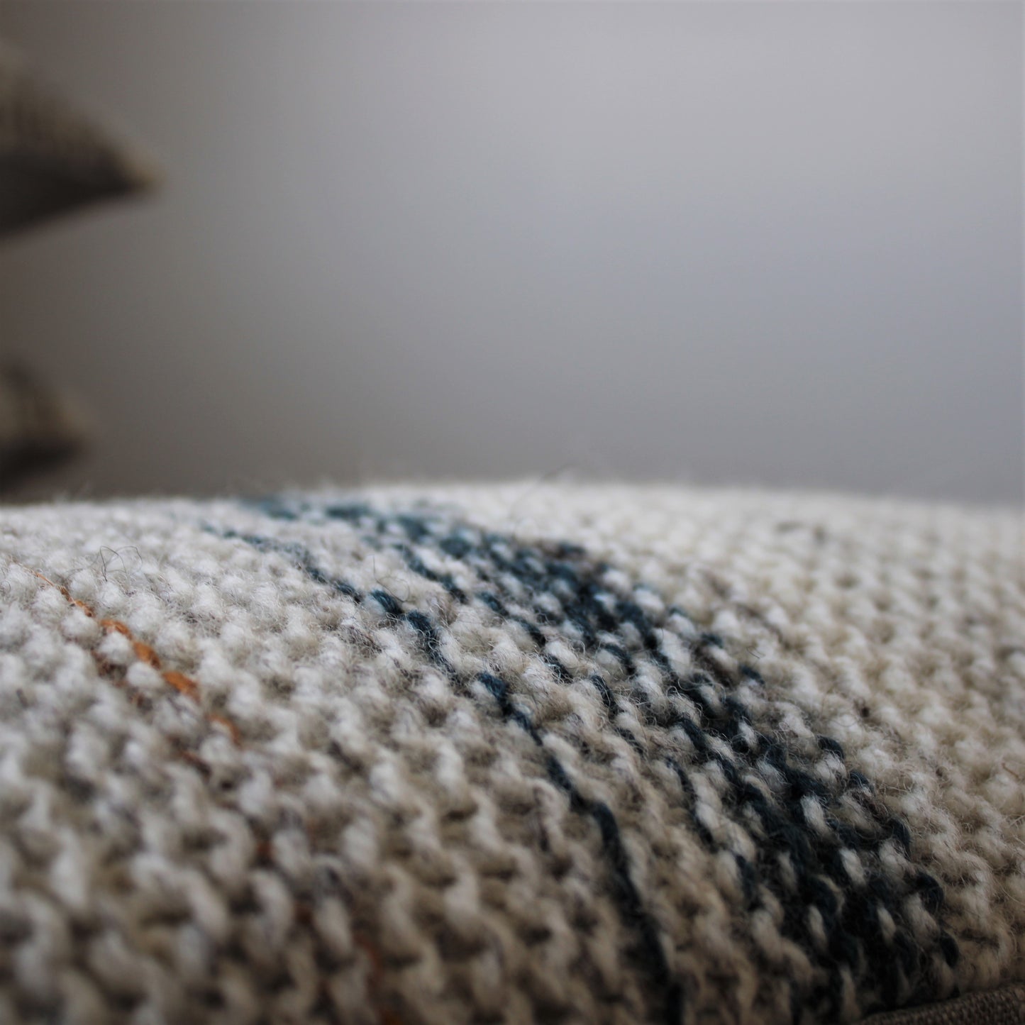 Shorelines Handknitted Cushion #3