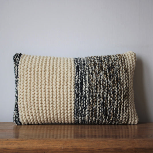 Shorelines Handknitted Cushion #1